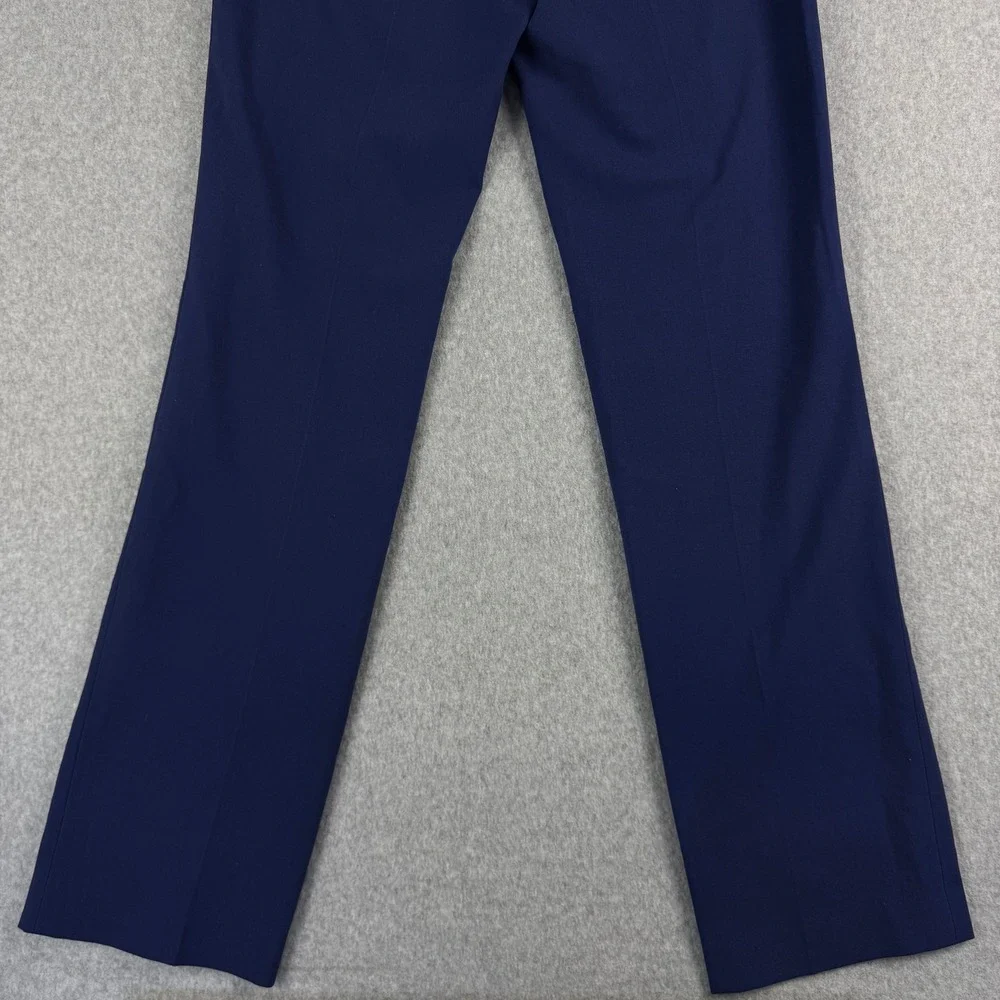 Michael Kors The Trouser Womens 6 Navy Straight Leg Dress Pants Corpcore